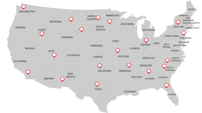 United States of America Map