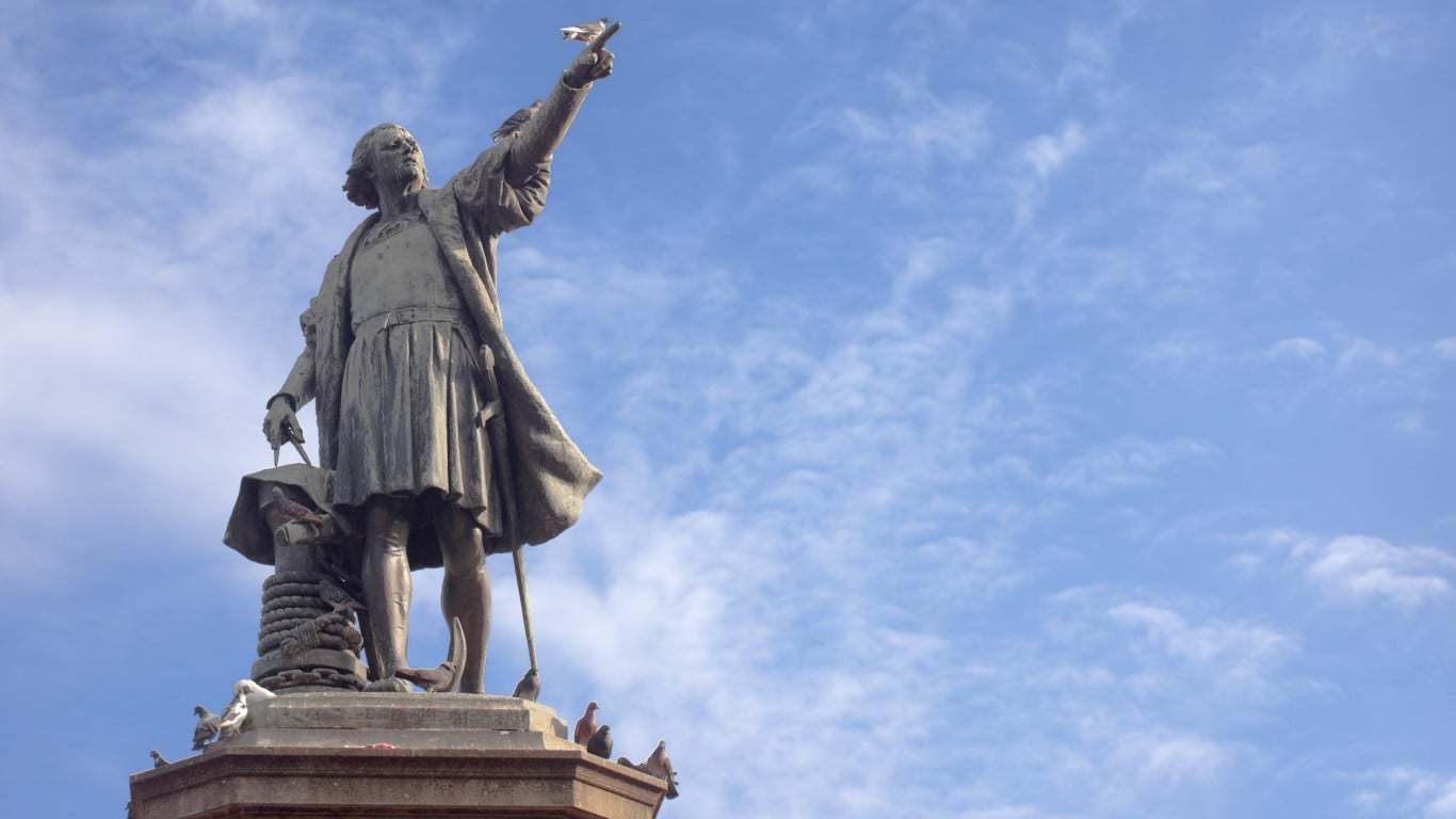Christopher Columbus set out to prove the Earth was round