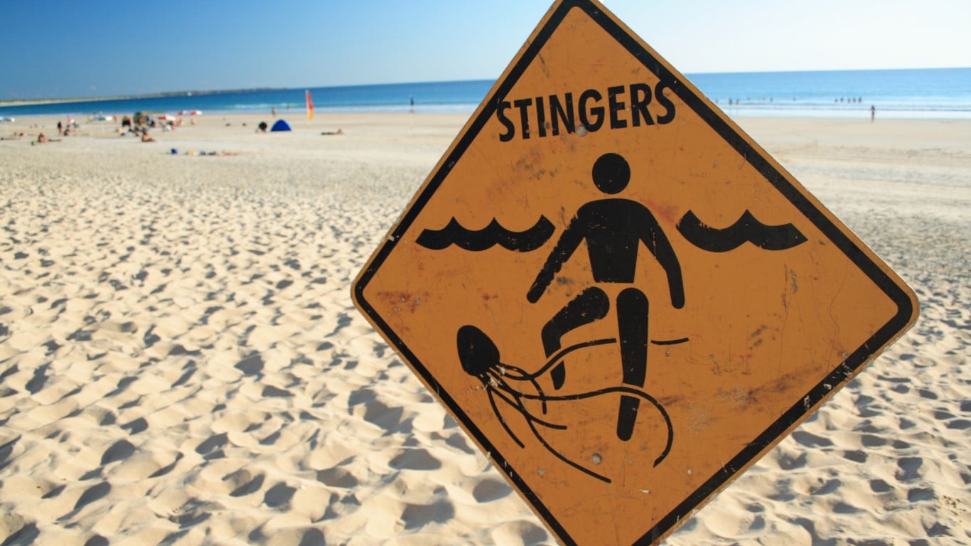 Urine will soothe a jellyfish sting