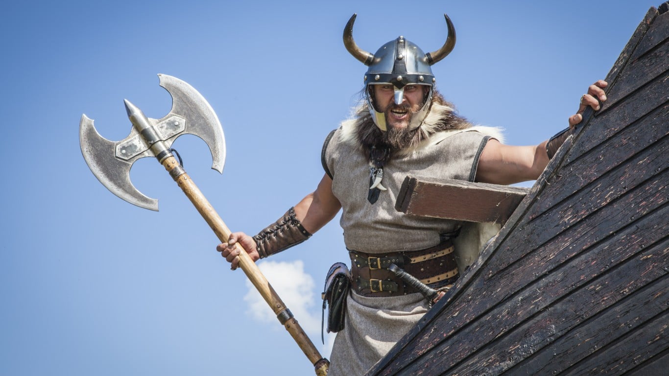 Vikings had horns on their helmets