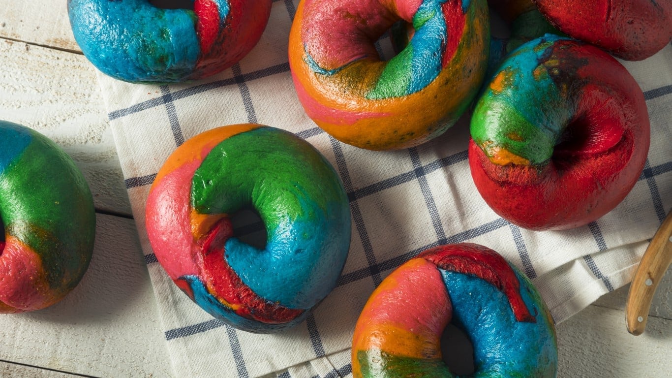 Rainbow Bagels