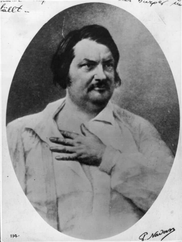 French novelist Honore de Balzac