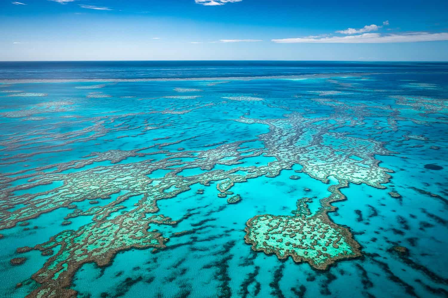 Great Barrier Reef from air