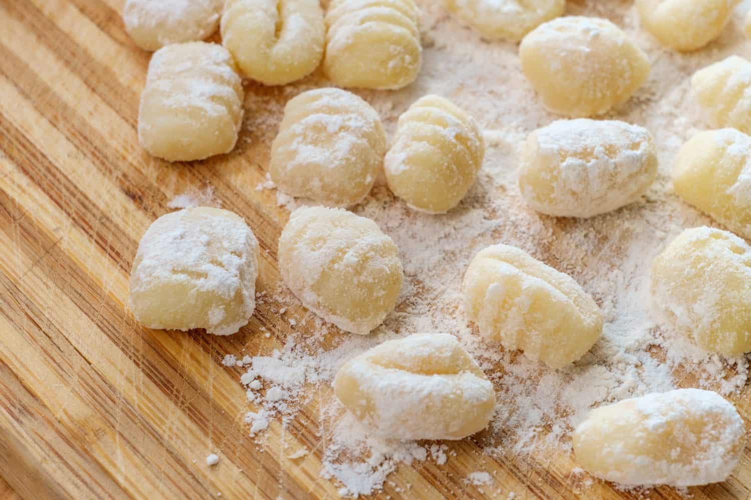 Making homemade Italian potato gnocchi from scratch