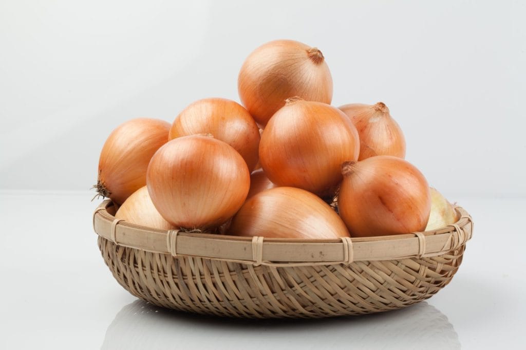 Basket of onions