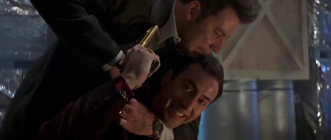 Nicolas Cage and John Travolta in "Face/Off"