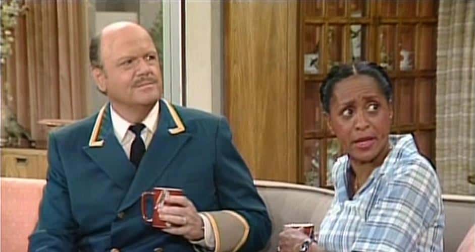 Marla Gibbs and Ned Wertimer in The Jeffersons (1975)