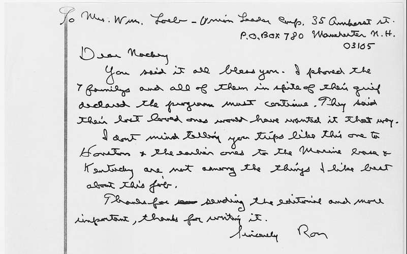 Reagan letter