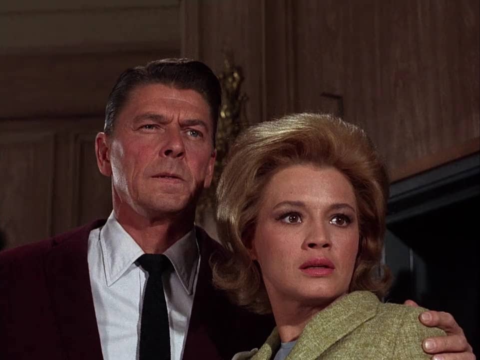 Ronald Reagan and Angie Dickinson in "The Killers"