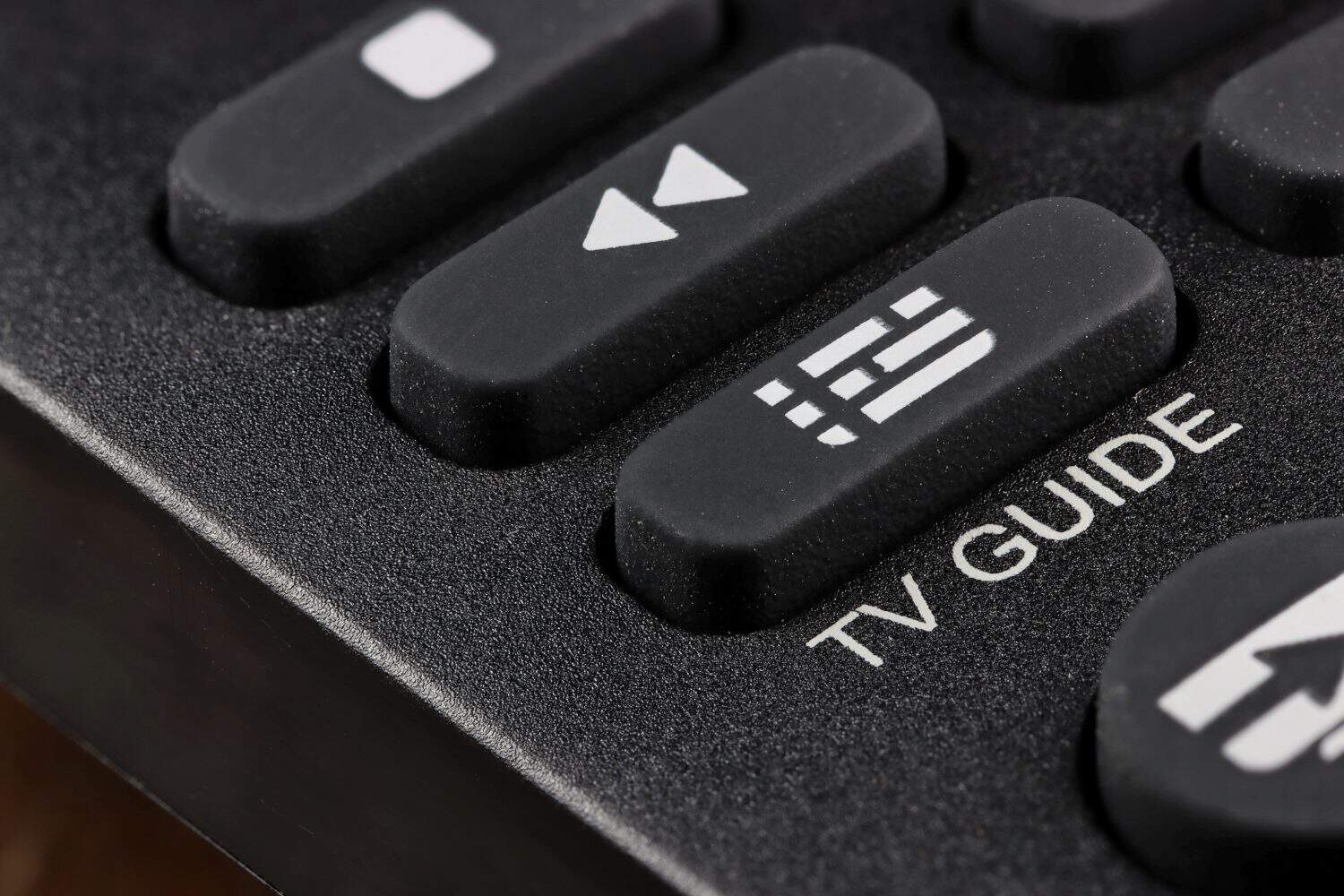 TV guide button on remote control