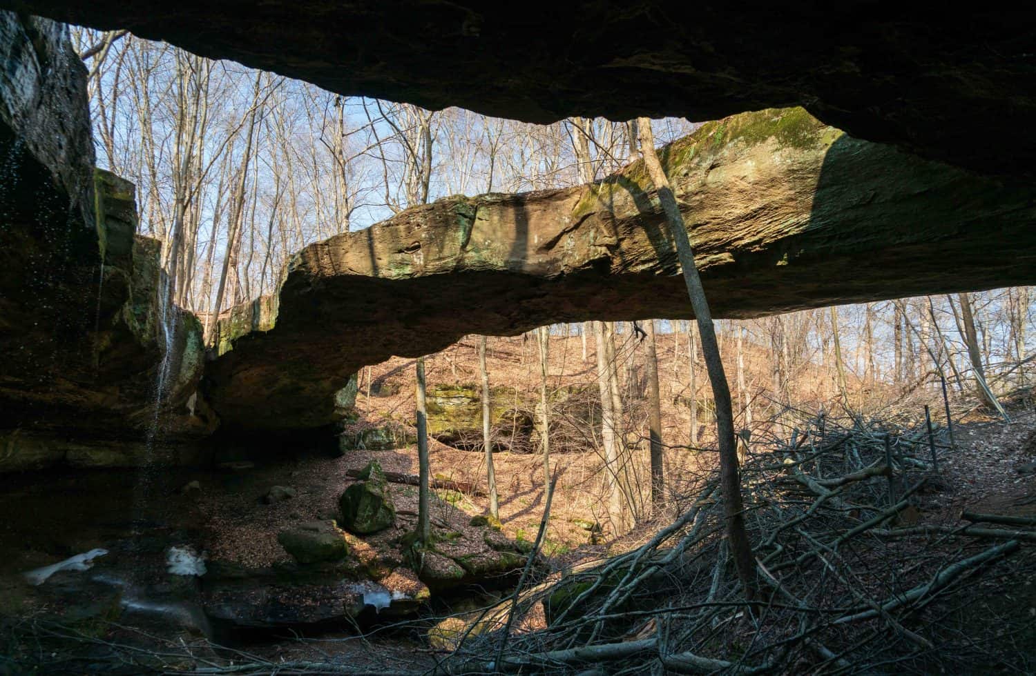 The Rockbridge State Nature Preserve in Hocking County, Ohio, United States
