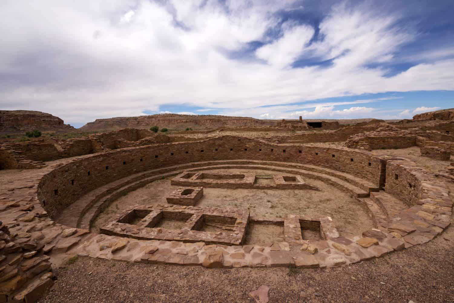 Kiva Ruins at Pueblo Bonito, Chaco Culture National Historical Park