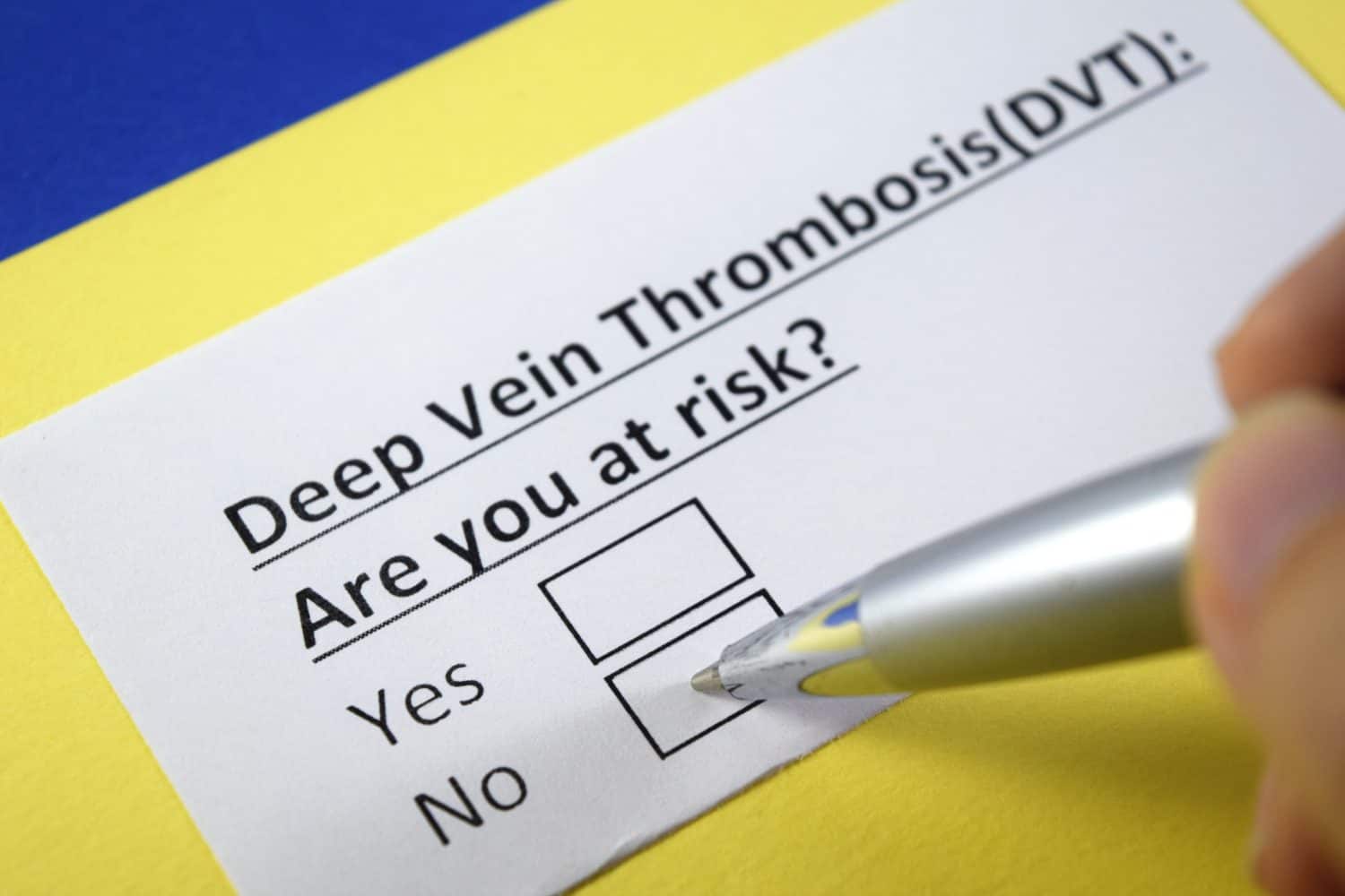 Deep vein thrombosis: Are you at risk? Yes