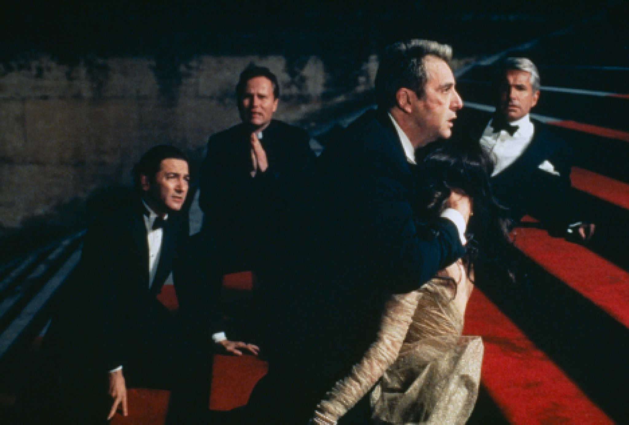 Al Pacino, Sofia Coppola, George Hamilton, John Savage, Franc D'Ambrosio, and Don Novello in The Godfather Part III (1990)