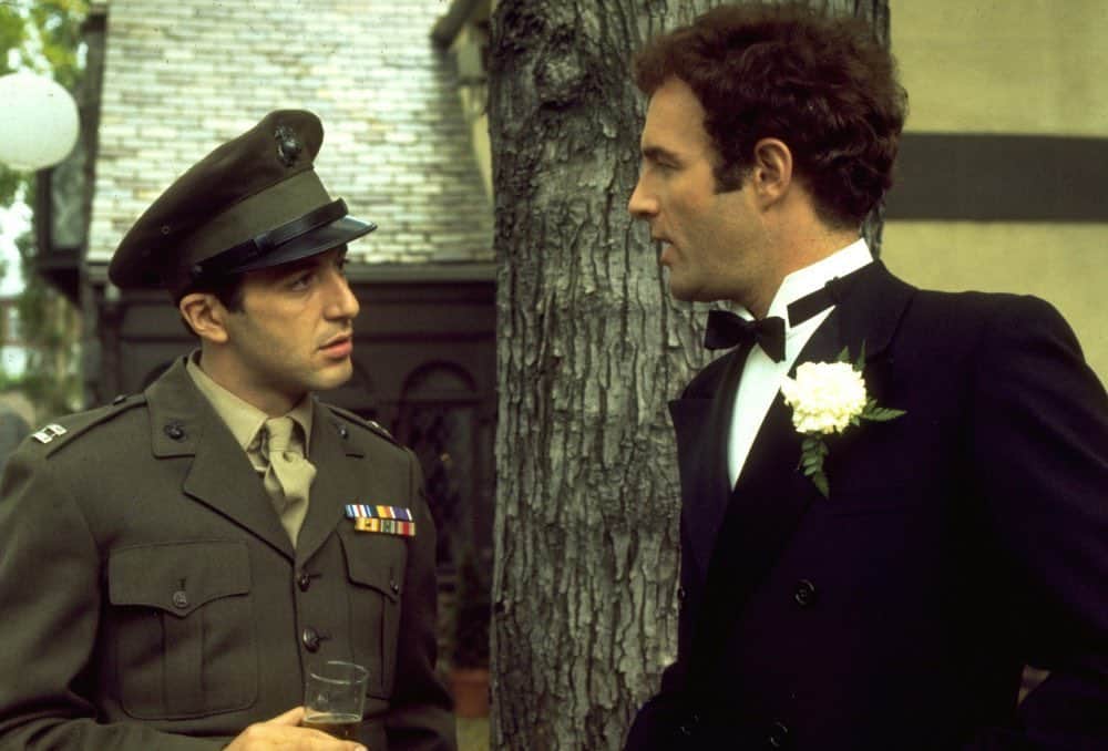 Al Pacino and James Caan in The Godfather (1972)
