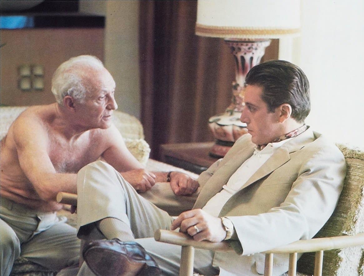 Al Pacino and Lee Strasberg in The Godfather Part II (1974)