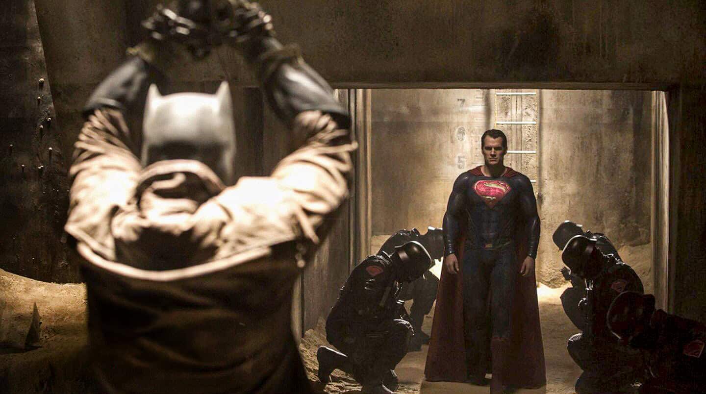 Ben Affleck and Henry Cavill in Batman v Superman: Dawn of Justice (2016)