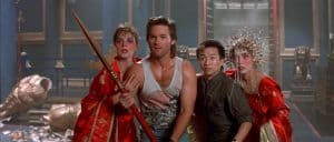 Kim Cattrall, Kurt Russell, Dennis Dun, and Suzee Pai in Big Trouble in Little China (1986)