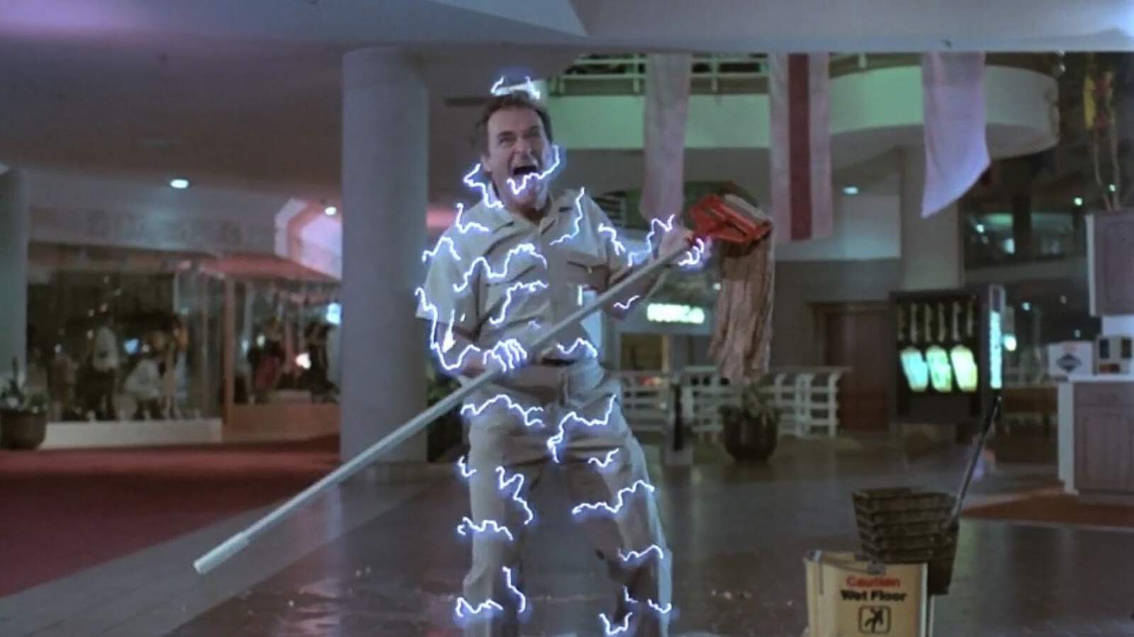 Dick Miller in Chopping Mall (1986)