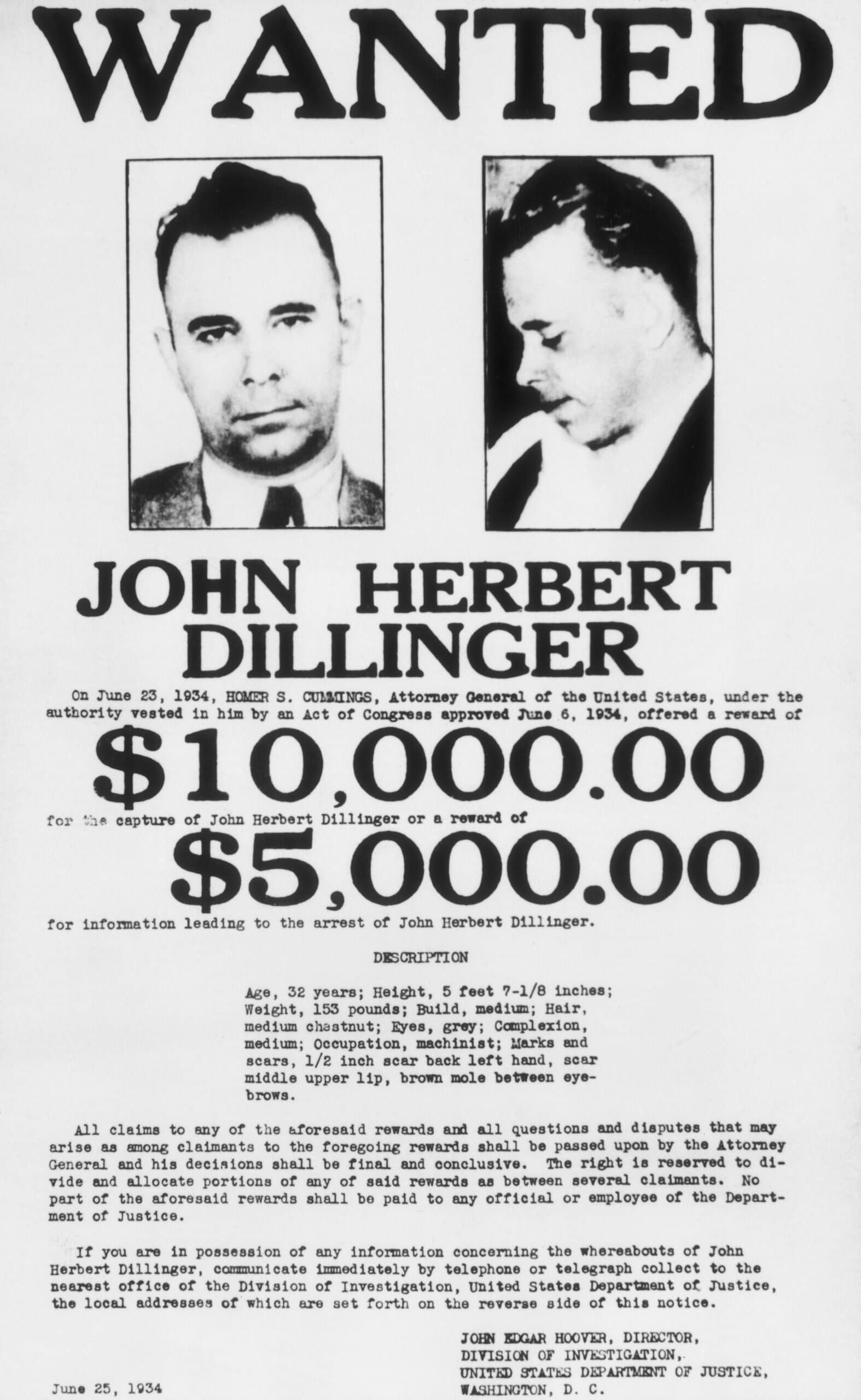 Dillinger Wanted