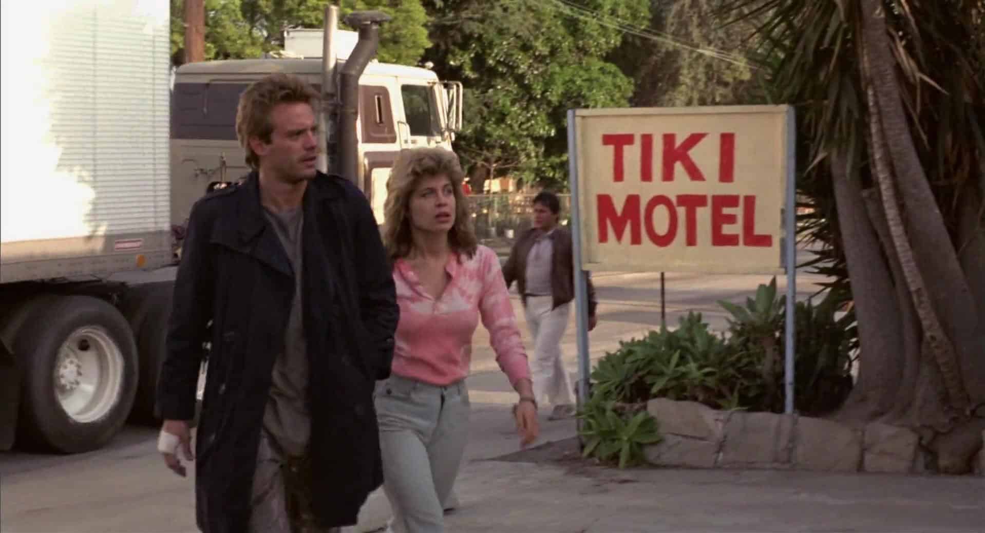 Linda Hamilton and Michael Biehn in The Terminator (1984)