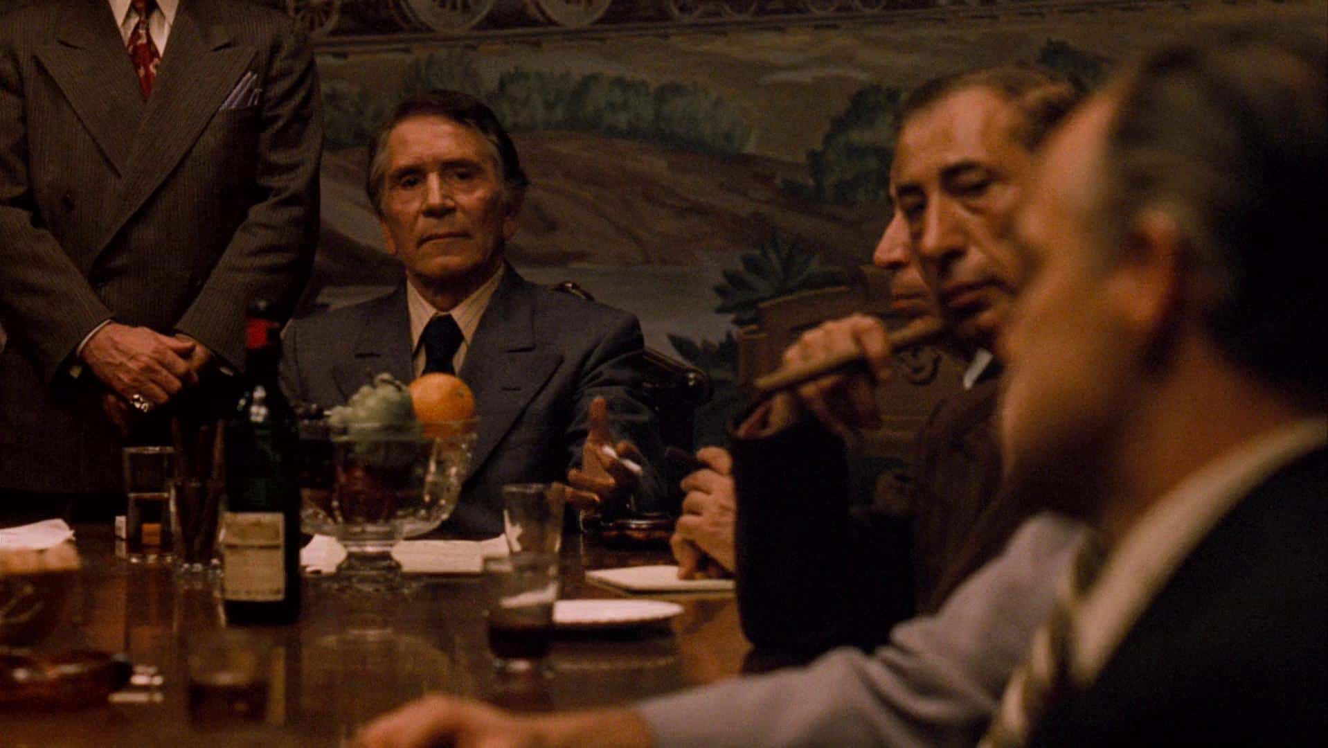 Marlon Brando and Richard Conte in The Godfather (1972)