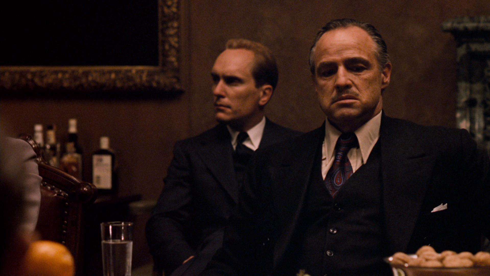 Marlon Brando and Robert Duvall in The Godfather (1972)