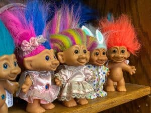 Troll Dolls for Sale on Shelf