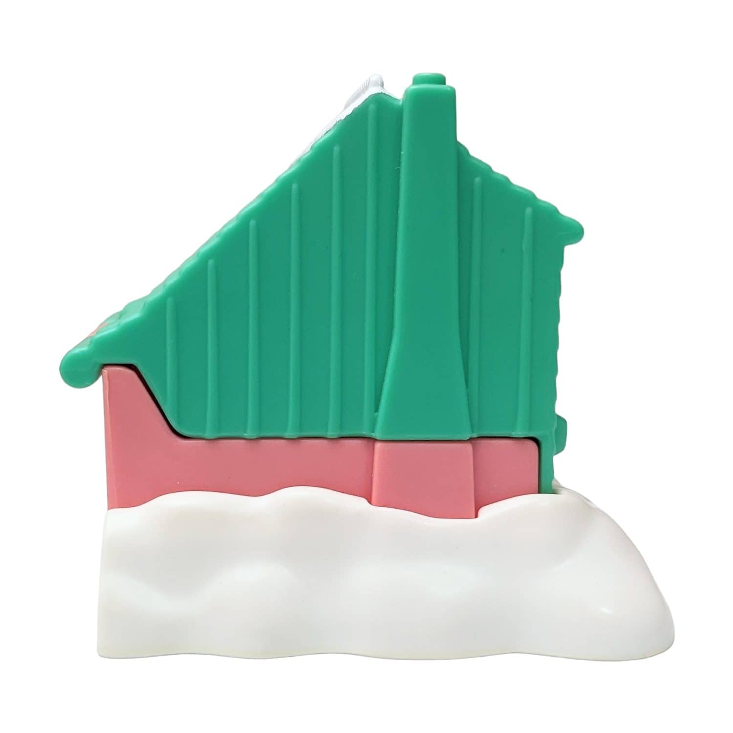 Vintage Toy House with Snow