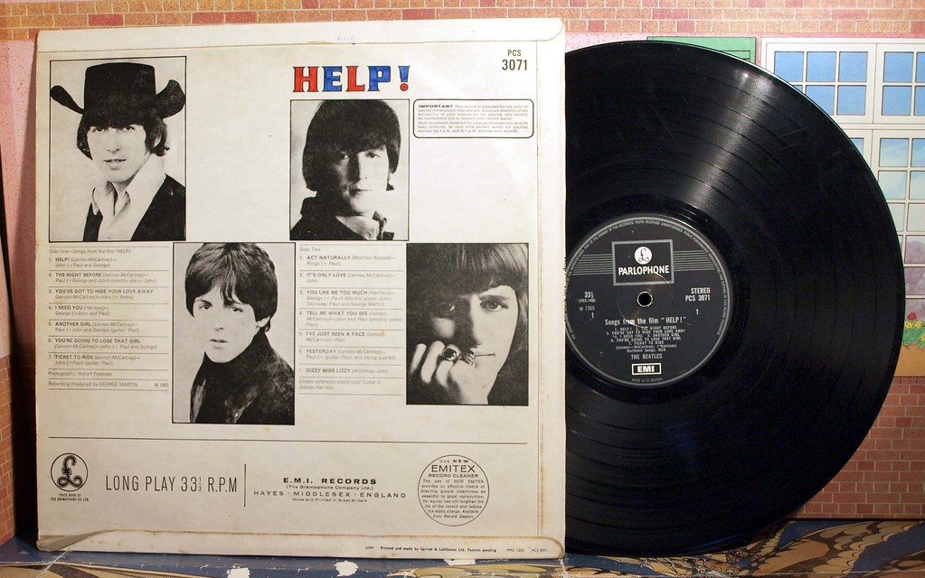 The Beatles released the first British rock album with printed lyrics