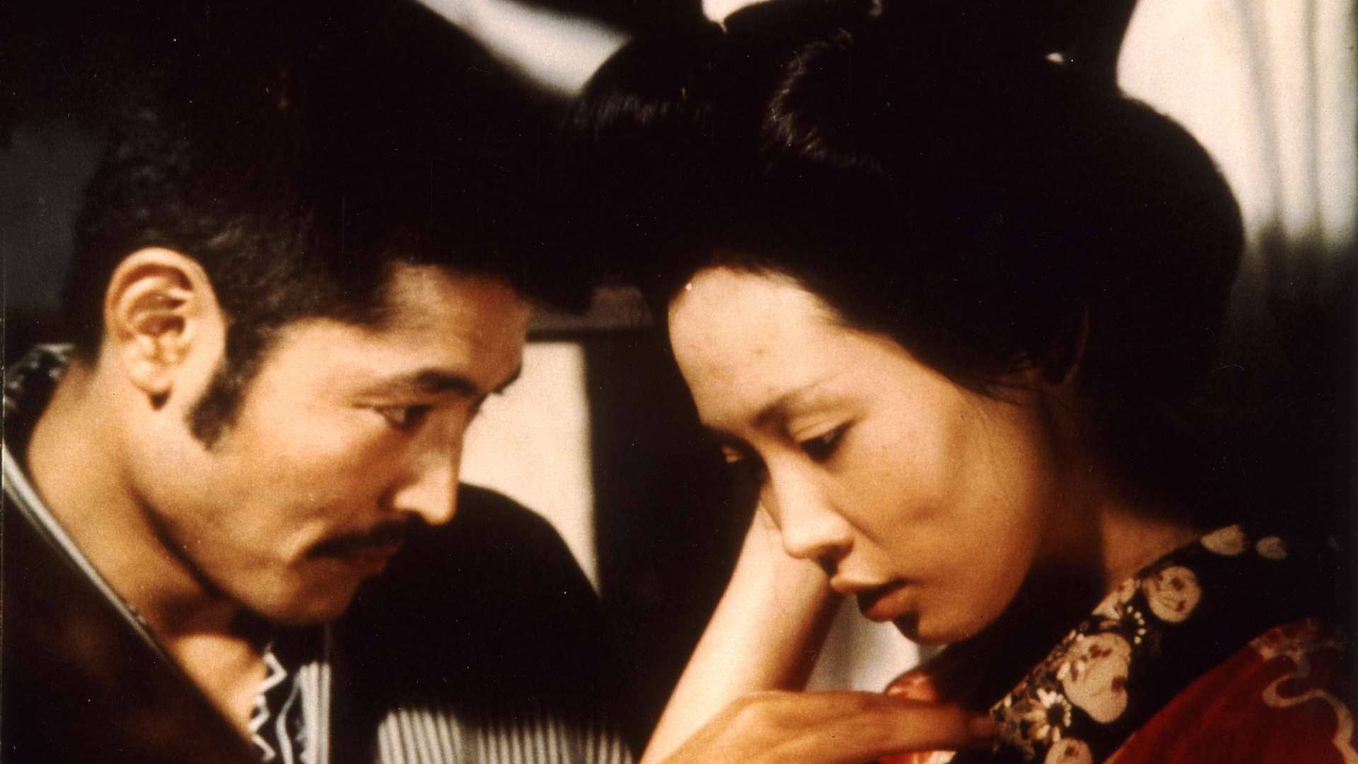 Tatsuya Fuji and Eiko Matsuda in In the Realm of the Senses (1976)
