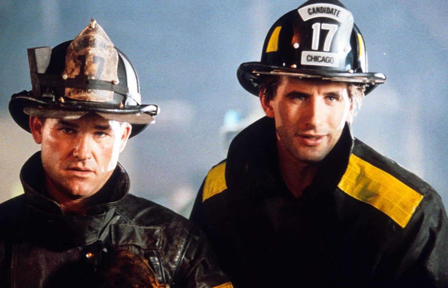 William Baldwin and Kurt Russell in Backdraft (1991)