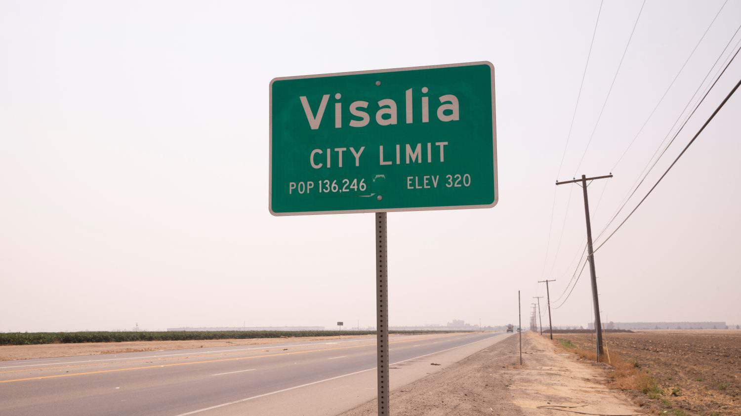 Visalia, California, USA. August 8, 2018. City of Visalia Sign in central California.