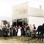 Gathered Around the Kegs at Kelley's Saloon