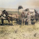 A Family Heads West in a Covered Wagon, 1886