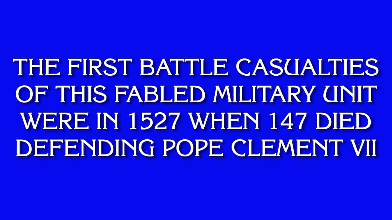 MILITARY FIRSTS $2,800 (Daily Double):