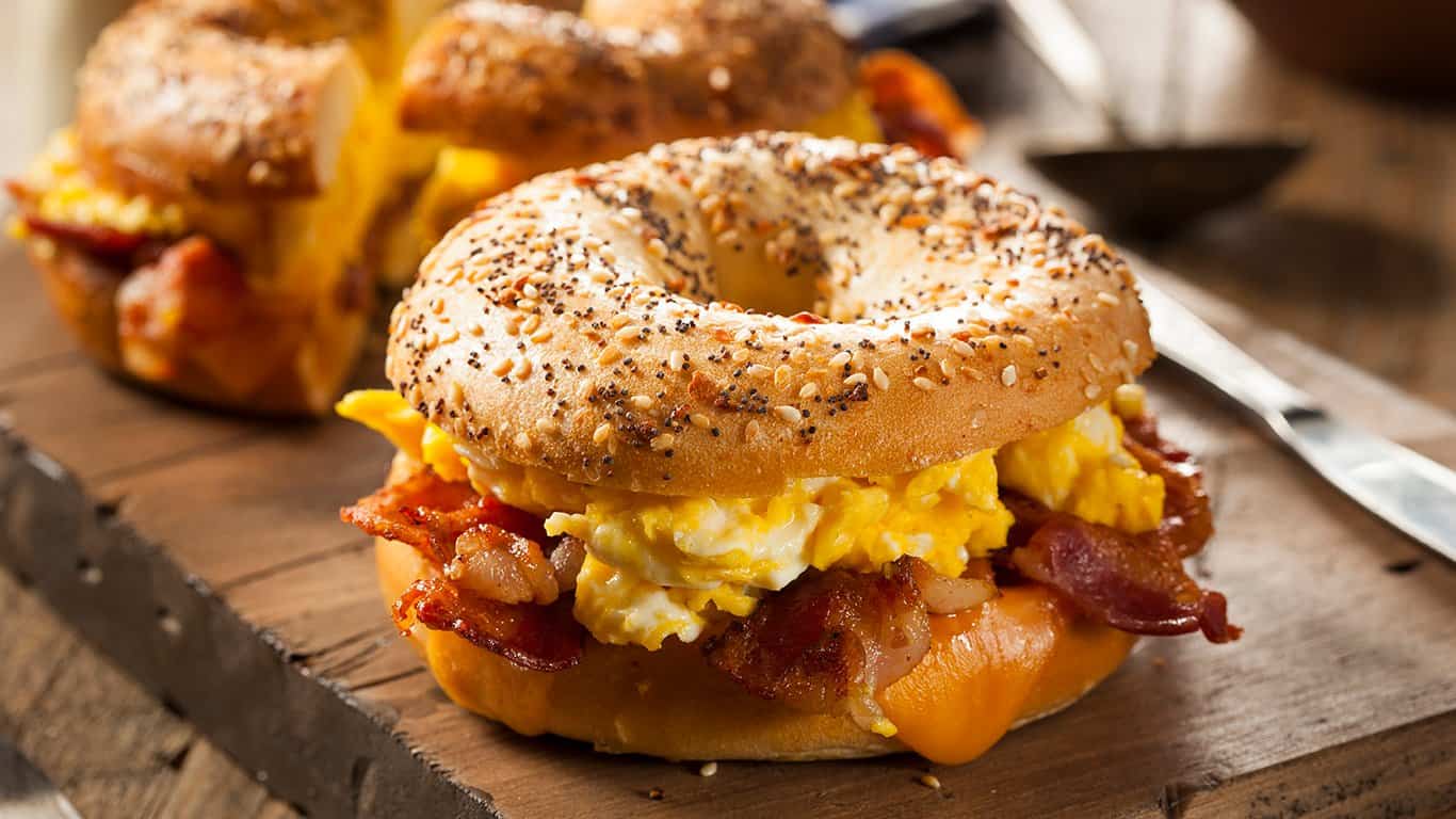 4. Breakfast sandwich