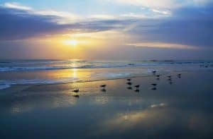 South Daytona, Florida | Early morning at the deserted beach.