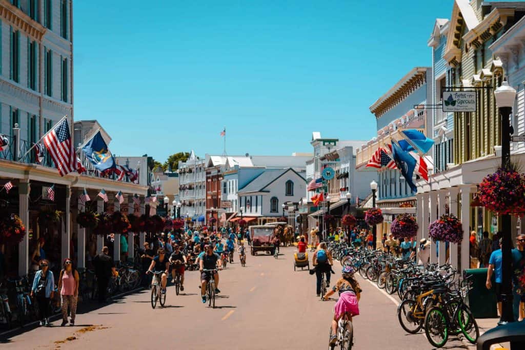 Michigan people | Downtown Mackinac Island