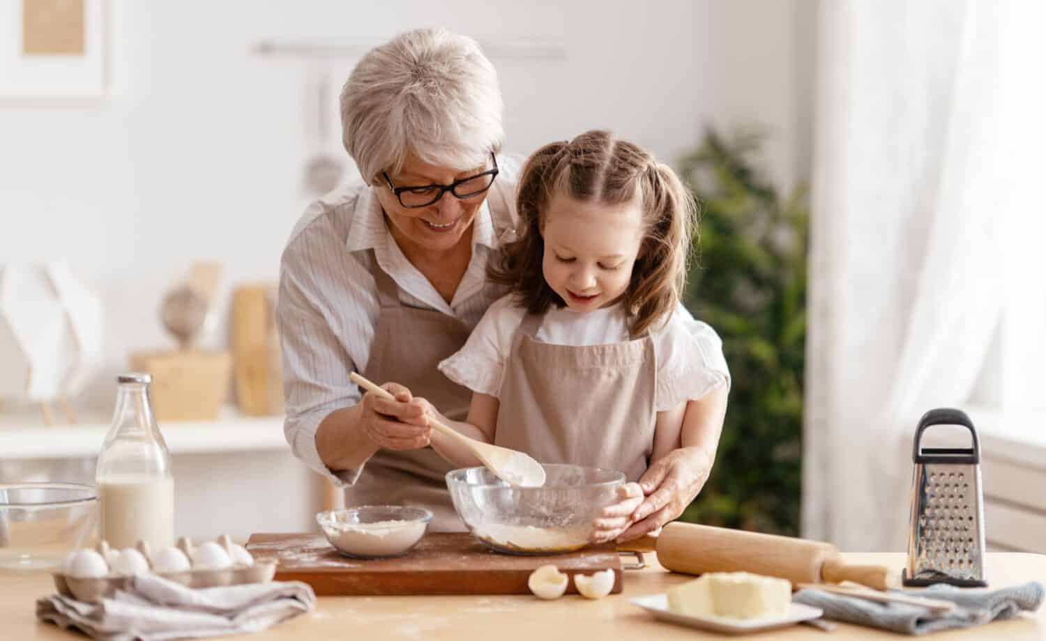 Passing down family recipes by actually cooking together