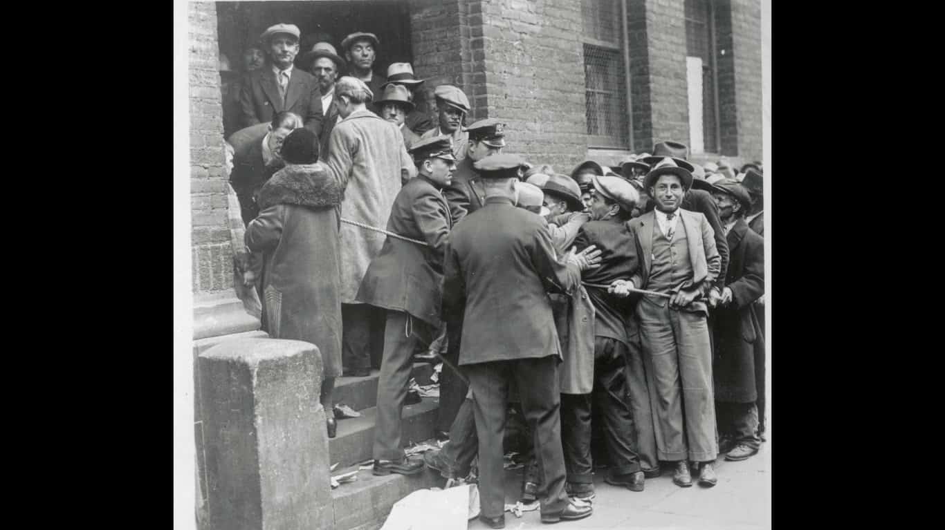 Keeping the men in line (1931)