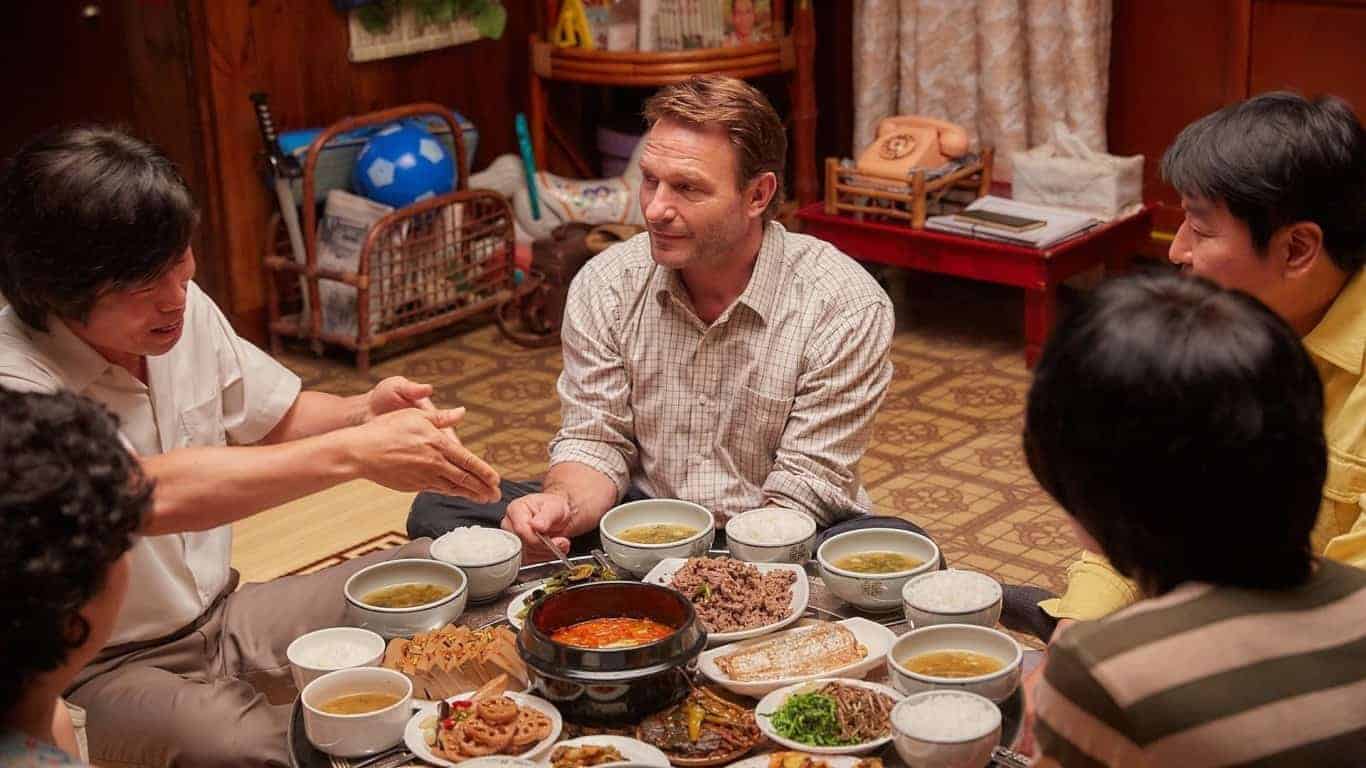 A Taxi Driver (2017) | Thomas Kretschmann, Song Kang-ho, Yoo Hae-jin, and Ryu Jun-Yeol in A Taxi Driver (2017)