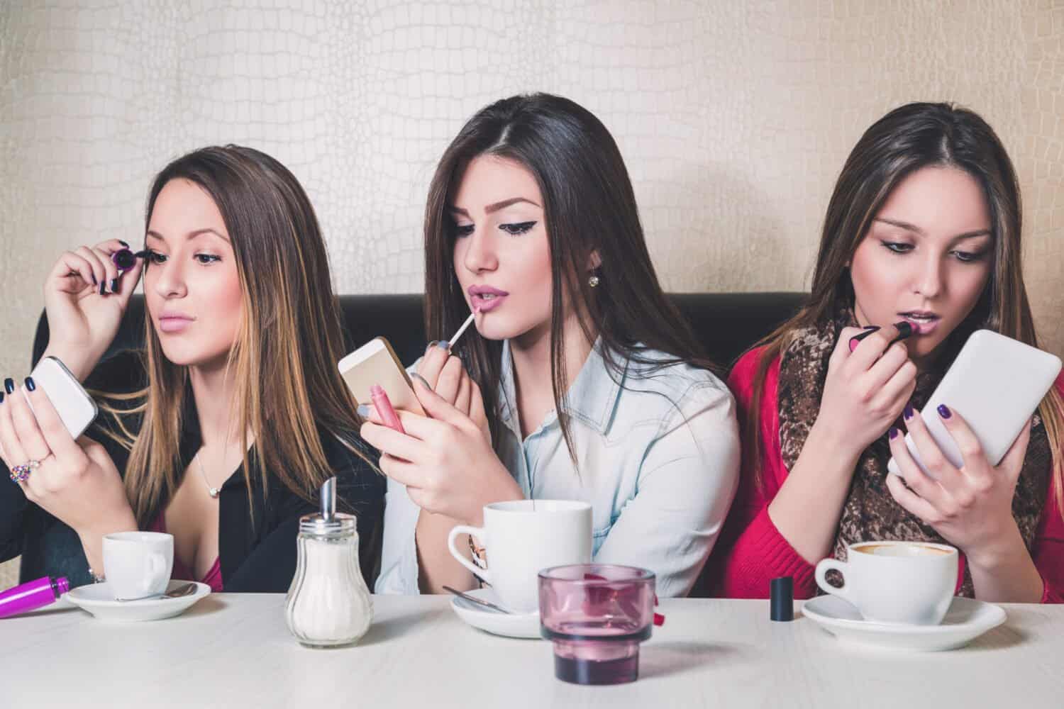 Do your makeup at the table