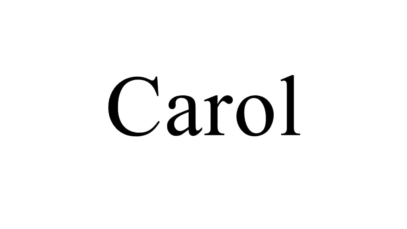 14. Carol