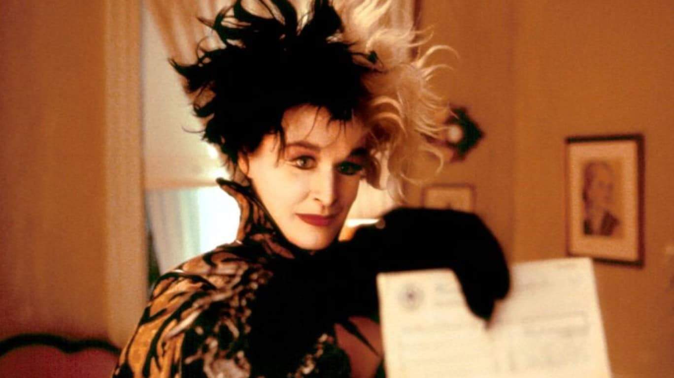 Cruella Deville in "101 Dalmatians"