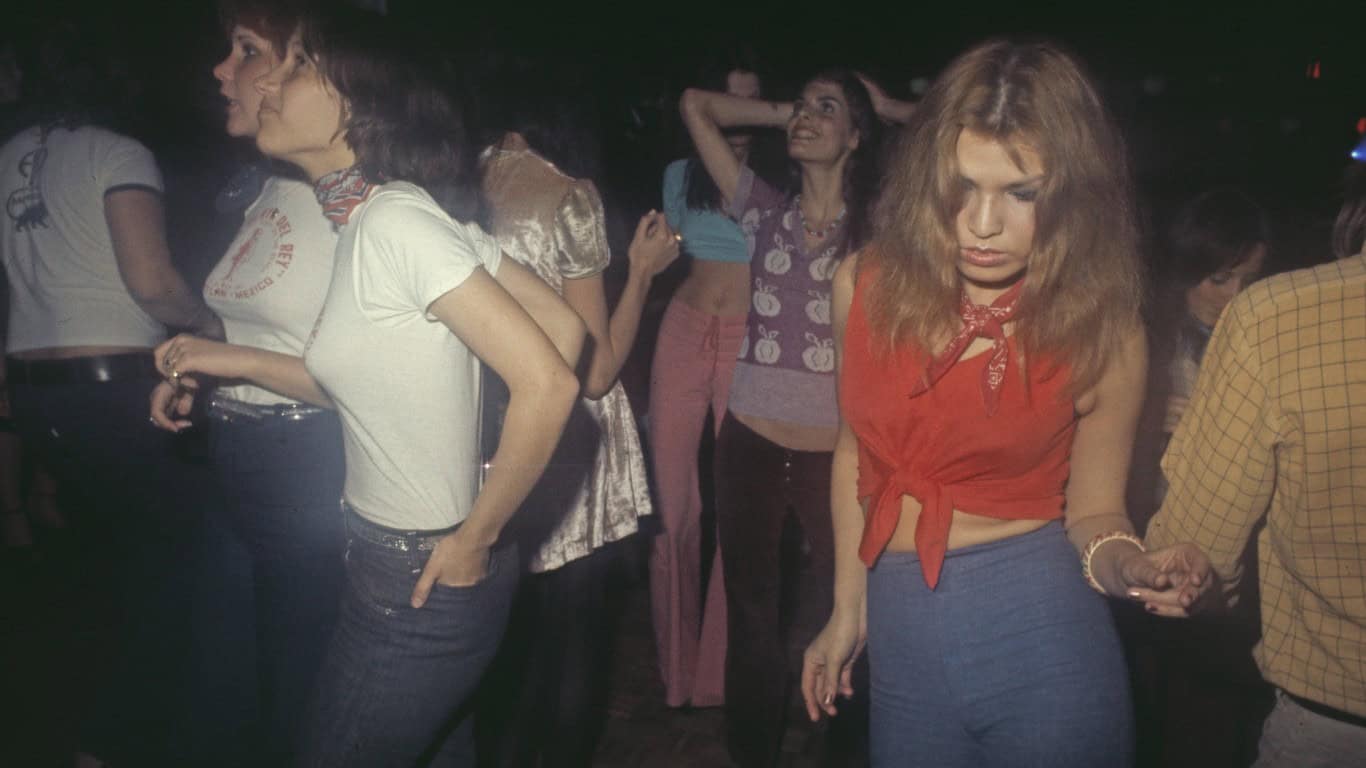 Dancers at Rodney Bingenheimer’s English Disco, Los Angeles