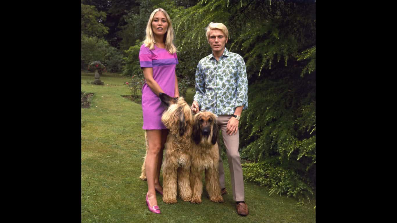 English pop singer Adam Faith and his wife