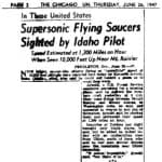 The Kenneth Arnold UFO Sighting