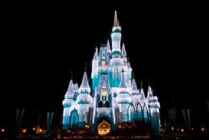 Cinderella's Castle with Icicles - Walt Disney World