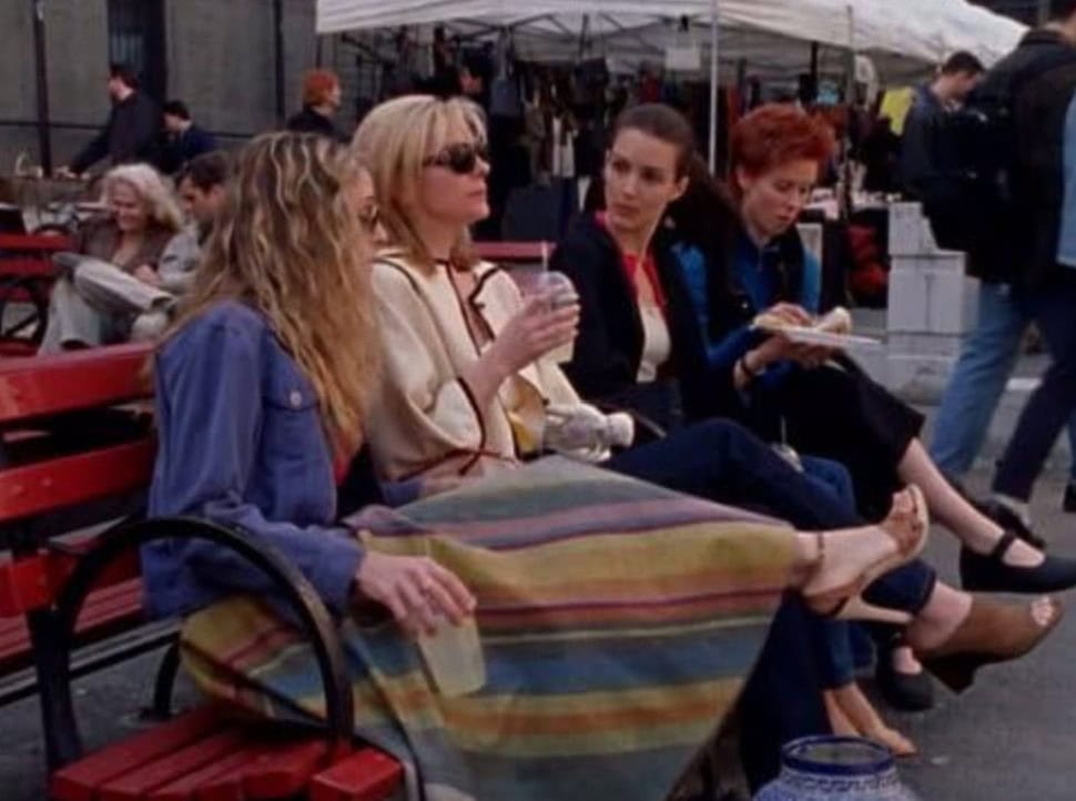 Charlotte York, Miranda Hobbes, Samantha Jones, and Carrie Bradshaw